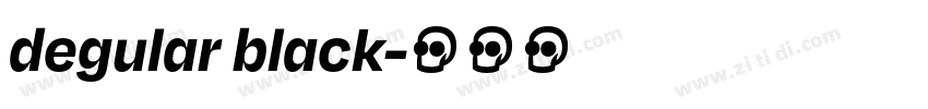 degular black字体转换